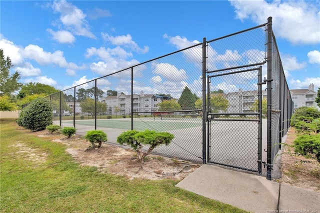 view of tennis court