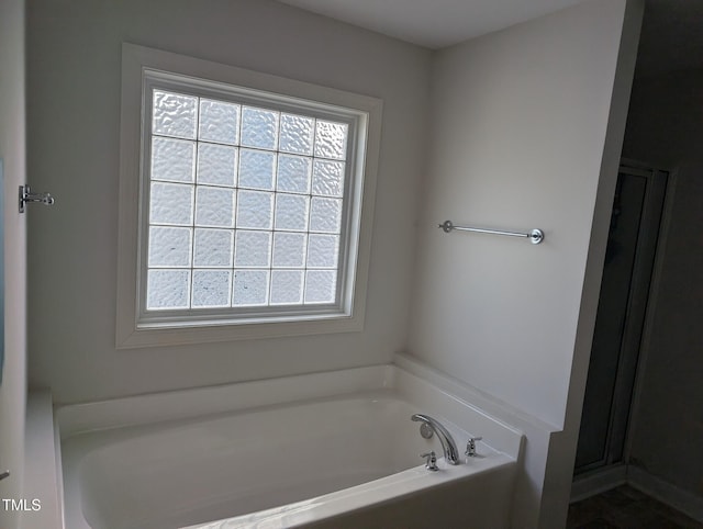 bathroom with a bathtub