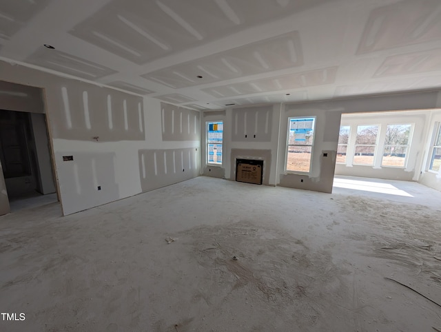 view of unfurnished living room