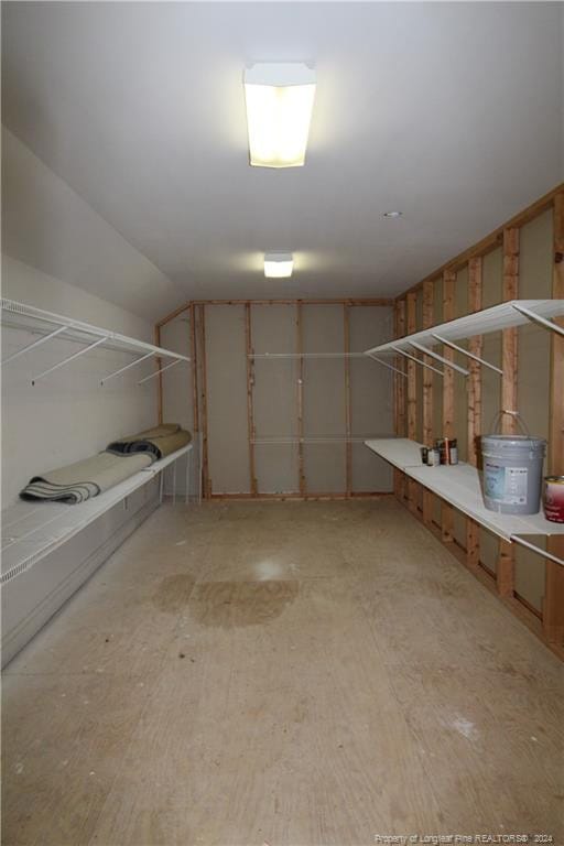 view of storage room