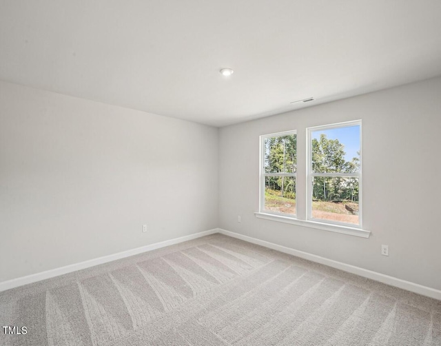 view of carpeted empty room