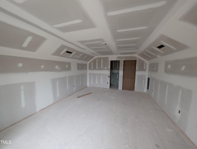 bonus room with lofted ceiling