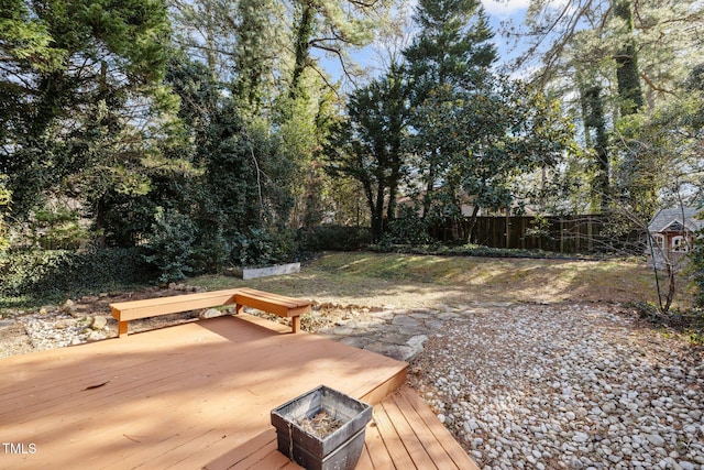 deck with an outdoor fire pit