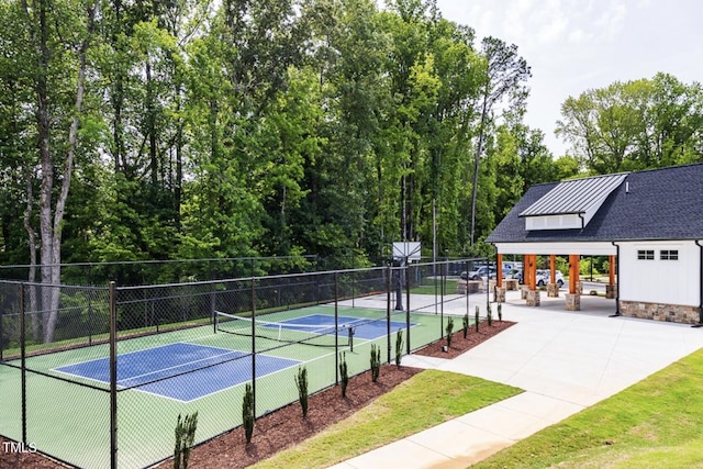 view of tennis court