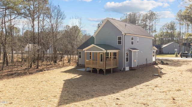 view of rear view of property