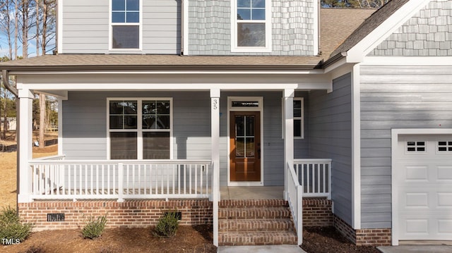 entrance to property with covered porch