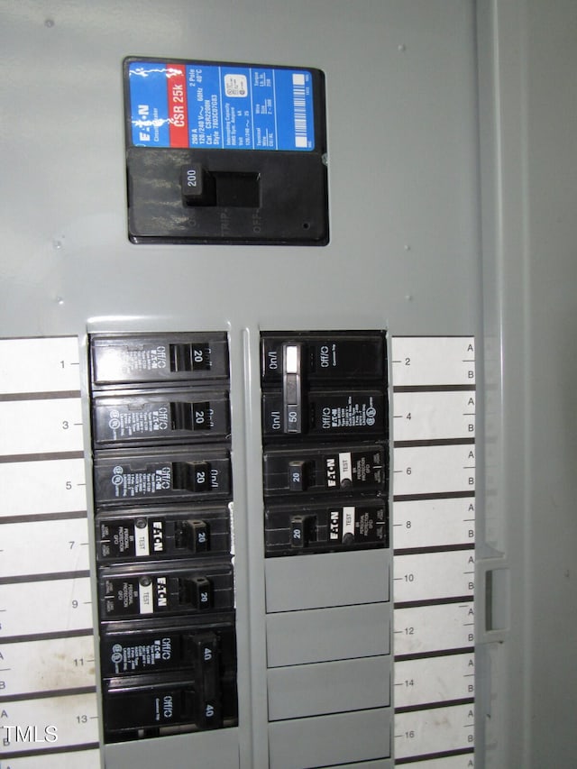 utility room with electric panel