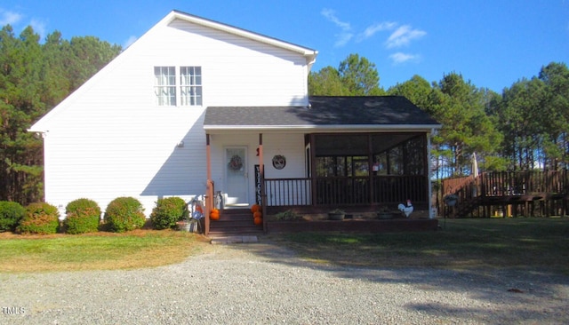 view of front of home