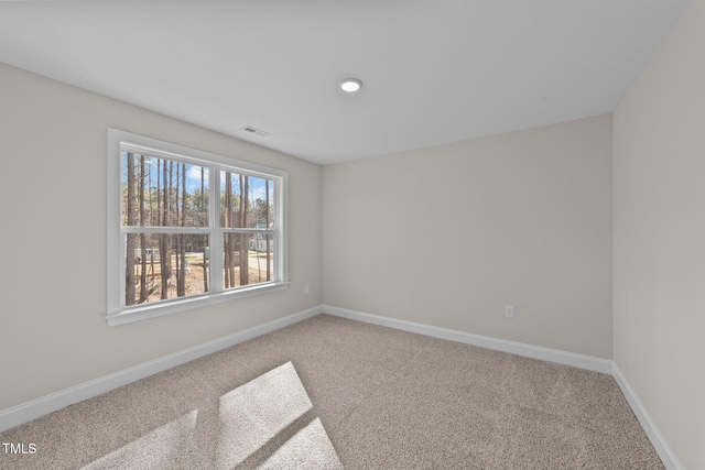 empty room with carpet floors