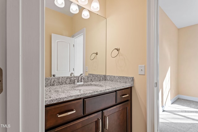 bathroom featuring vanity