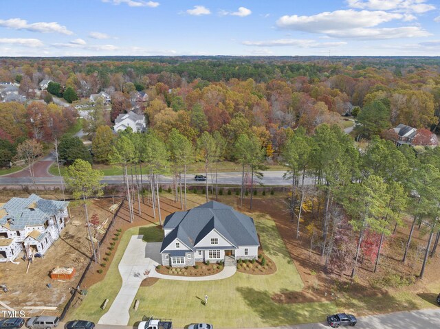 2637 Trifle Ln, Wake Forest, NC 27587 - aerial overview of property's location featuring a forest