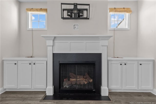 details featuring hardwood / wood-style floors