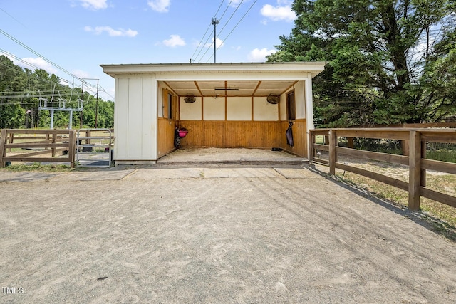 view of outdoor structure