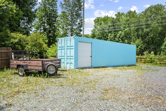 view of outbuilding