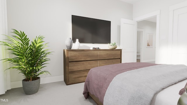 bedroom featuring carpet flooring