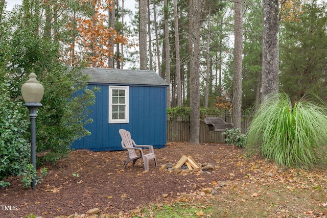 view of outdoor structure