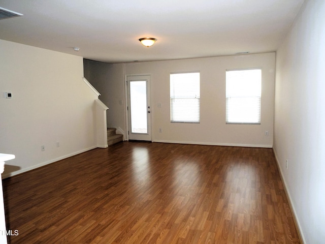 entryway featuring dark hardwood / wood-style flooring