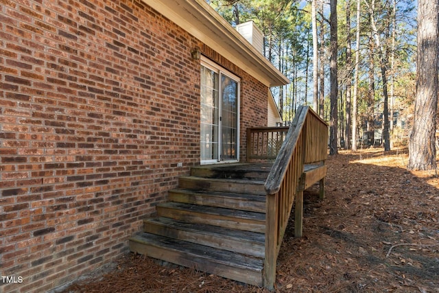 exterior space with a wooden deck