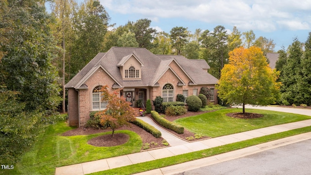 view of front of house with a front yard