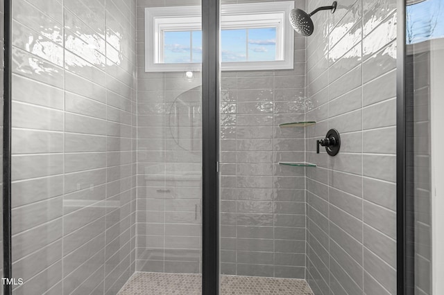 bathroom with walk in shower