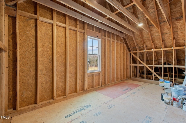 view of attic