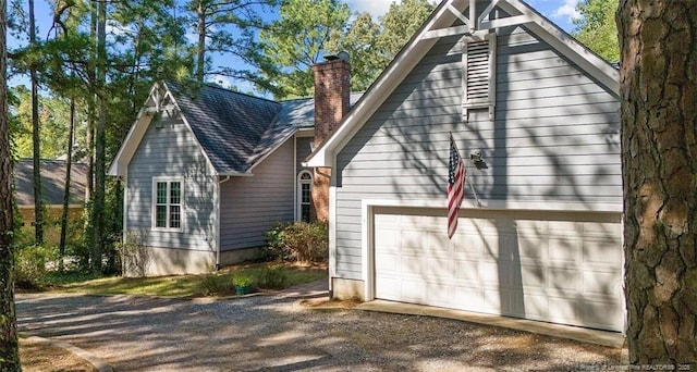 view of rear view of property