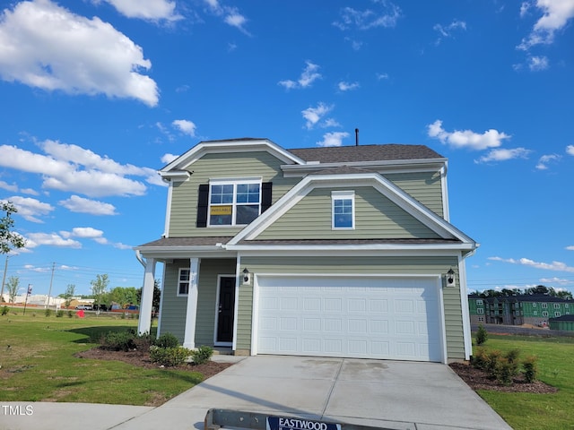 3700 Cessna Way Unit Ef 7, Wilson, NC 27896 - traditional home featuring concrete driveway, an attached garage, a front lawn, and roof with shingles