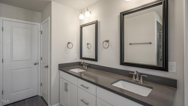 1825 Hinesley Dr, Durham, NC 27703 - full bathroom featuring double vanity