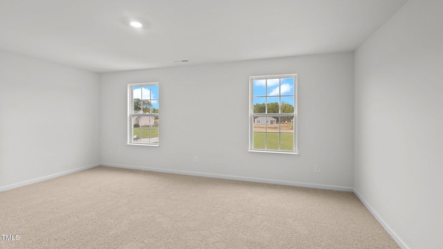 view of carpeted empty room