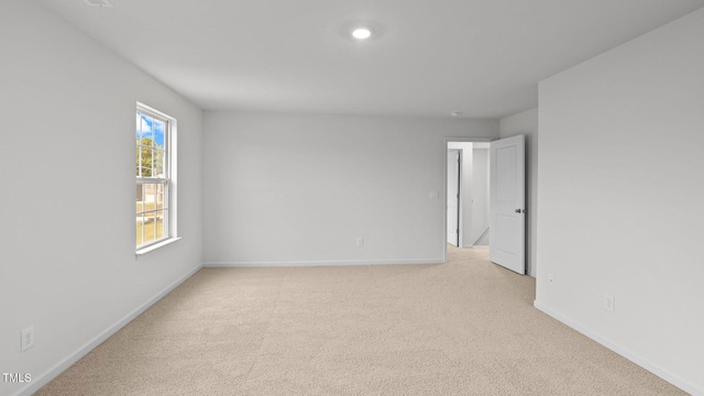 empty room with light carpet