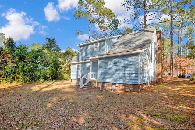 view of rear view of property