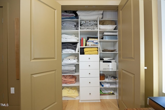 view of closet