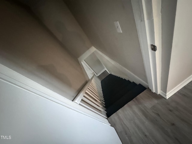 interior details featuring hardwood / wood-style flooring