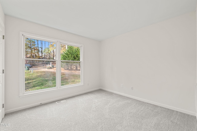 view of carpeted empty room