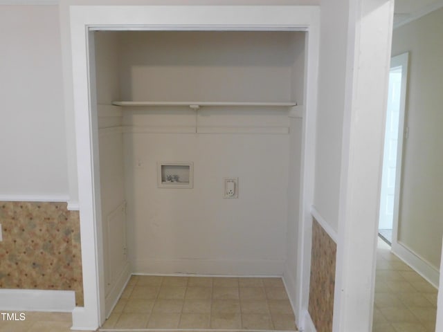 laundry area with hookup for a washing machine