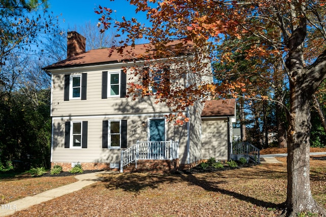 view of colonial-style house