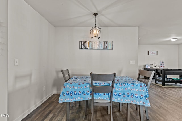 dining area featuring hardwood / wood-style floors