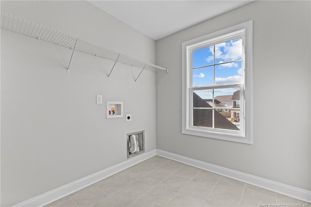 laundry room featuring electric dryer hookup and hookup for a washing machine