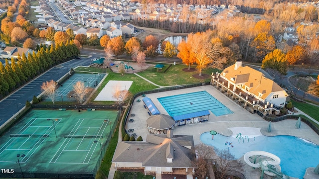 birds eye view of property