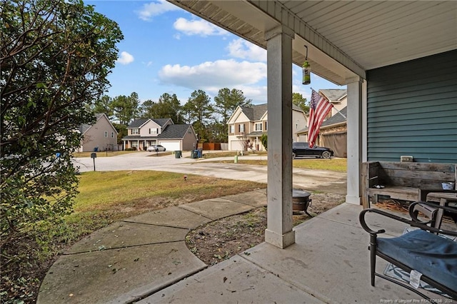 view of patio / terrace featuring covered porch