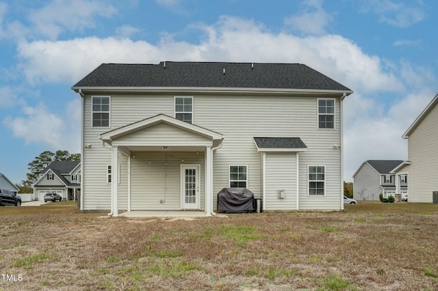 rear view of property with a patio