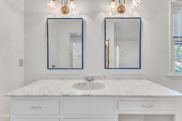 bathroom with vanity