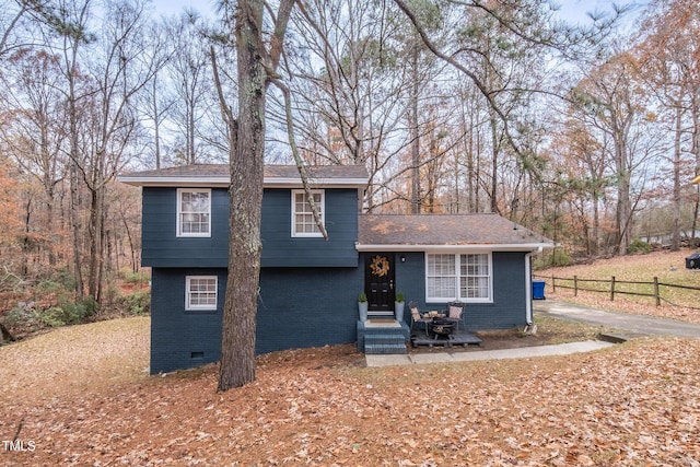 view of front of home