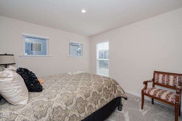 bedroom with carpet flooring