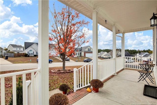 view of patio with covered porch