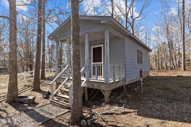 view of outbuilding