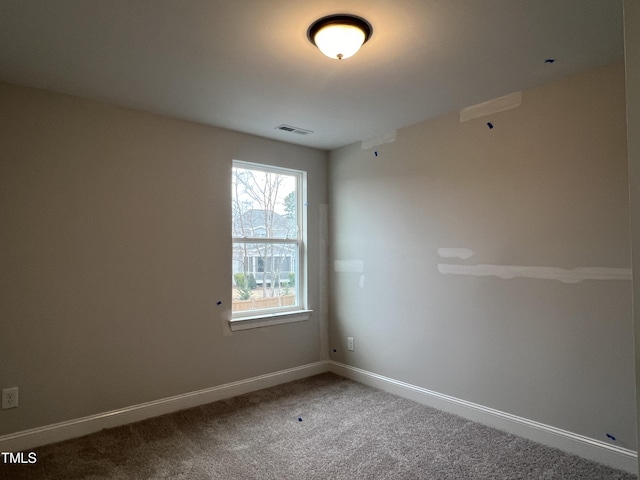 view of carpeted empty room