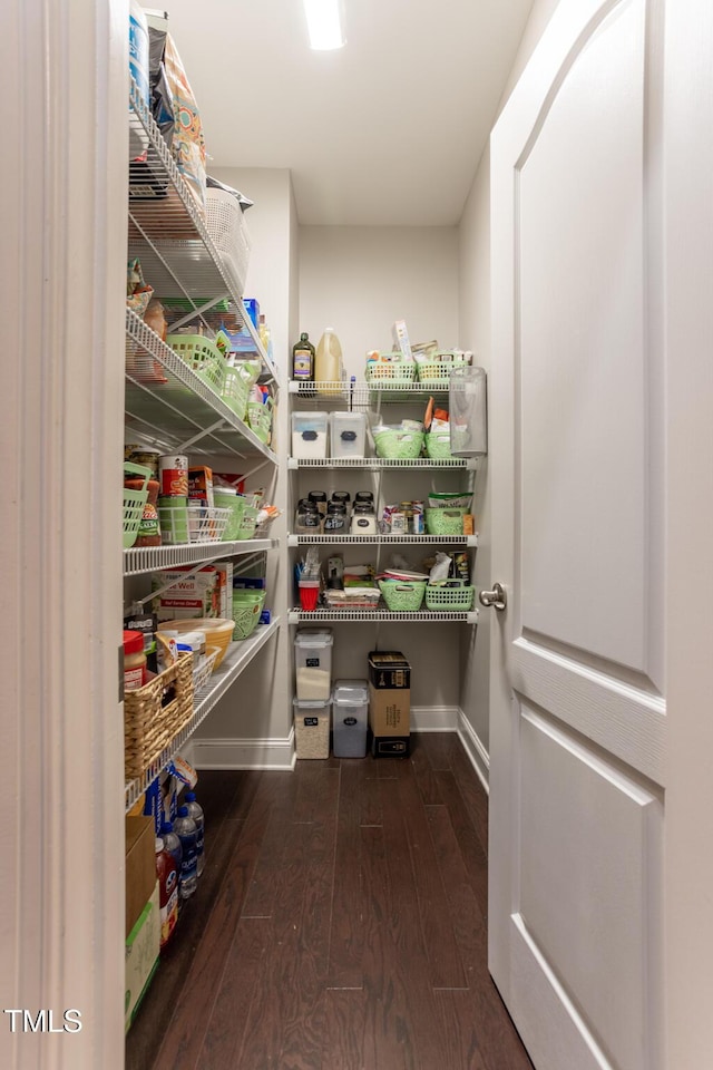 view of pantry