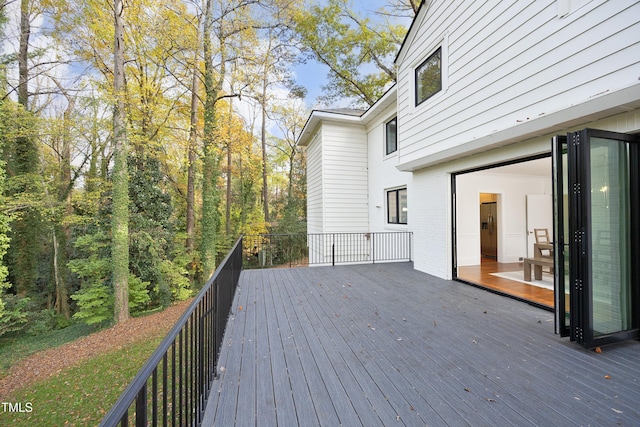 view of wooden terrace