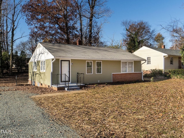 view of front of property